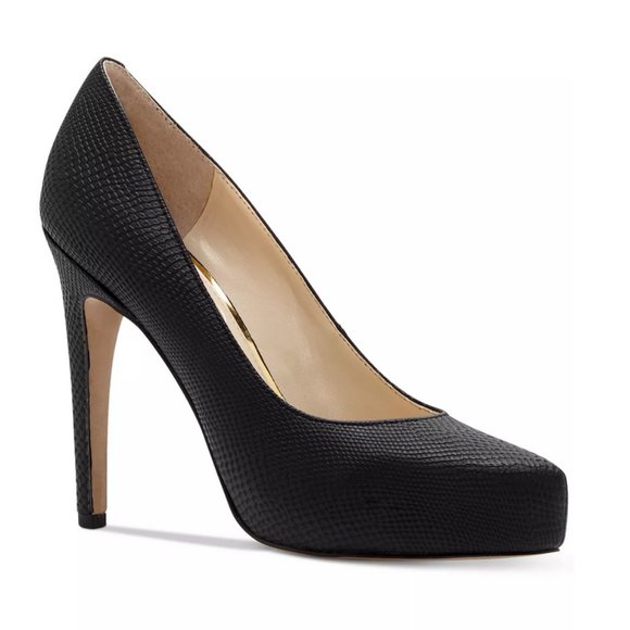 JESSICA SIMPSON Leather Heel Platform Pumps - Picture 2 of 9